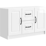  Strani šal Bela visok sijaj 89 x 34,5 x 57 cm Inženirski les, (5000217835) | Shoptok.si