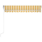Tenda na ručno uvlačenje 350 x 250 cm žuto-bijela | shoptok.hr