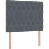  Krevet s prostorom za pohranu s LED-om Tamno siva 120 x 190 cm | shoptok.hr