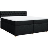  Krevet s oprugama i madracem crni 200x200 cm od tkanine | shoptok.hr