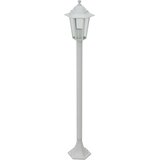  Vrtna stupna svjetiljka od aluminija 6 kom E27 110 cm bijela | shoptok.hr