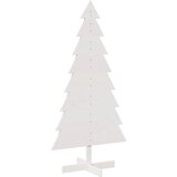  Drveno ukrasno božićno drvce bijelo 150 cm od masivne borovine | Eponuda.com
