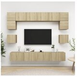  8-dijelni set TV ormarića boja hrasta sonome od iverice | shoptok.hr