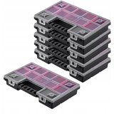 KADAX Organizator za delavnico, komplet 6 garažnih škatel s 6 predali, (5000355651) | Shoptok.si