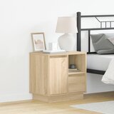 vidaXL Sonoma hrast Inženirski les Srednja Nočna omarica Pravokotna | Shoptok.si