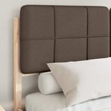  Krevetni okvir s tapiciranim uzglavljem Sivo-smeđa 140 x 190 cm | shoptok.hr