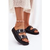 Boto Women's Sandals With Buckles On Platform Black Elamas | Shoptok.si