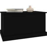  Kutija za pohranu crna 70 x 40 x 28 cm od konstruiranog drva | shoptok.hr
