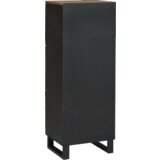 vidaXL Visoka omara iz orehovega lesa Rjava 40 x 33.5 x 110 cm | Shoptok.si