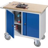eurokraft pro kompaktna delovna miza, pomična, 2 vrat, šxg 950 x 590 mm | Shoptok.si