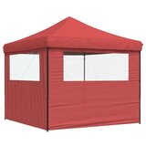 vidaXL Zložljivi pop-up šotor za zabave 2 stranici bordo | Shoptok.si