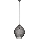 White Label Črna viseča svetilka Lena, ø 48 cm Cene