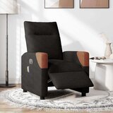 vidaXL Električni masažni naslonjač od tkanine crni | shoptok.hr