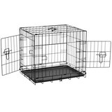 Rebel ANIMALS Metalni kavez za pse sa dvoja vrata M 61x46x51cm RA-1201 | Eponuda.com