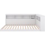 Lumor Postelja z blazino 90x200 cm - Z USB vtičnicami in shranjevanjem - Bela, (22155799) | Shoptok.si