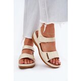 EVENTO Comfortable women's sandals with Velcro gold Iphiope | Shoptok.si