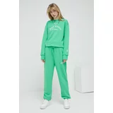Juicy Couture Donji dio trenirke boja: zelena, glatki materijal