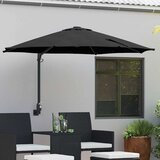  Vrtni suncobran Crna 248 x 248 x 148 cm Poliester i čelik | shoptok.hr