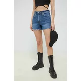 Abercrombie & Fitch Traper kratke hlače za žene, glatki materijal, visoki struk