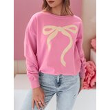 DStreet Bluza damska one size oversize SOFTTIE różowa | shoptok.hr