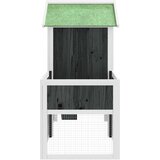 vidaXL Kavez za zečeve sivi 170 x 63 x 113 cm od masivne borovine | shoptok.hr