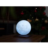 Gingko Temno rjava LED namizna svetilka iz masivnega oreha (višina 19,5 cm) Smart LunaSpin – | Shoptok.si