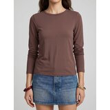 Sinsay Pamučna slim fit majica dugih rukava | shoptok.hr
