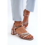Sergio Leone Women's Low Heel Sandals in Synthetic Leather | Shoptok.si