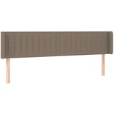 Posteljno vzglavje taupe 203x16x78/88 cm blago | Shoptok.si