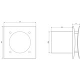 Sapho Aksijalni ventilator EIRA 15W/230V bela | Eponuda.com