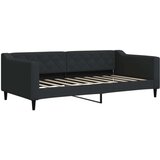vidaXL Dnevni krevet na razvlačenje s ladicama crni 90x190 cm tkanina | shoptok.hr