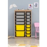 Hanah home višenamenska komoda Montana Xs 2D4N8U, 69 x112.2 x29.6 cm, Braon-sivo-žuta | ePonuda.com