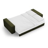 Micadoni Temno zelena raztegljiva sedežna garnitura iz tkanine bouclé 247 cm Jodie – Home | Shoptok.si