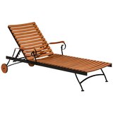 Gardenson Vrtni Ležalnik Schossgarten, Jeklo, Les, Vklj. Blazina | Shoptok.si