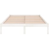  Okvir za krevet od masivne borovine bijeli 160 x 200 cm | shoptok.hr