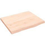 vidaXL Mizna plošča 60x50x4 cm neobdelana trdna hrastovina | Shoptok.si