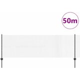  Zavarena žičana ograda s postom 50 x 0,8 m Siva Mreža | shoptok.hr