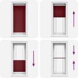 vidaXL Plisirana žaluzija Bordeaux Red 60x150 cm Širina tkanine 59,4cm | Shoptok.si