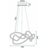 Toolight moderna led stropna svjetiljka + daljinski upravljač eve App821-CP zlato | shoptok.hr