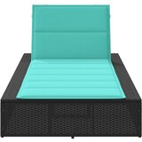  Ležaljka za sunčanje s plutajućim jastukom od crnog poliratana | Eponuda.ba