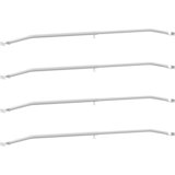  Kuka za platna za prikolice 4 pcs Srebrno 100-145 cm Aluminij | Eponuda.ba