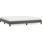 vidaXL Posteljni okvir temno siv 200x200 cm žamet, (20684201) Cene