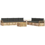  Set vanjskih sofa 8 kom. Bijela i antracit | shoptok.hr