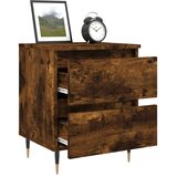  Noćni ormarići 2 kom boja hrasta 40x35x50 cm konstruirano drvo | shoptok.hr