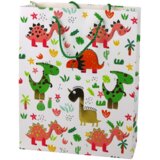  Paper Gift Bag Colorful Dinosaurs Palm Trees 32 cm x 26 cm x 10 cm Cene