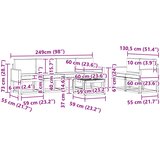  Set vanjskih sofa 6 kom. Prirodna i svjetlosiva | shoptok.hr