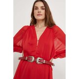 Answear Lab Kožni remen za žene, boja: crvena | shoptok.hr