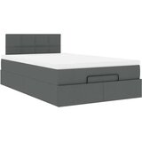 vidaXL Otomanski krevet s madracem tamnosivi 120x200 cm tkanine | shoptok.hr