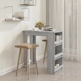  Barski stol sa stalkom siva boja hrasta 102x50x103,5 cm drveni | shoptok.hr