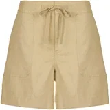 LINEN WOVEN-SHORTS Bež